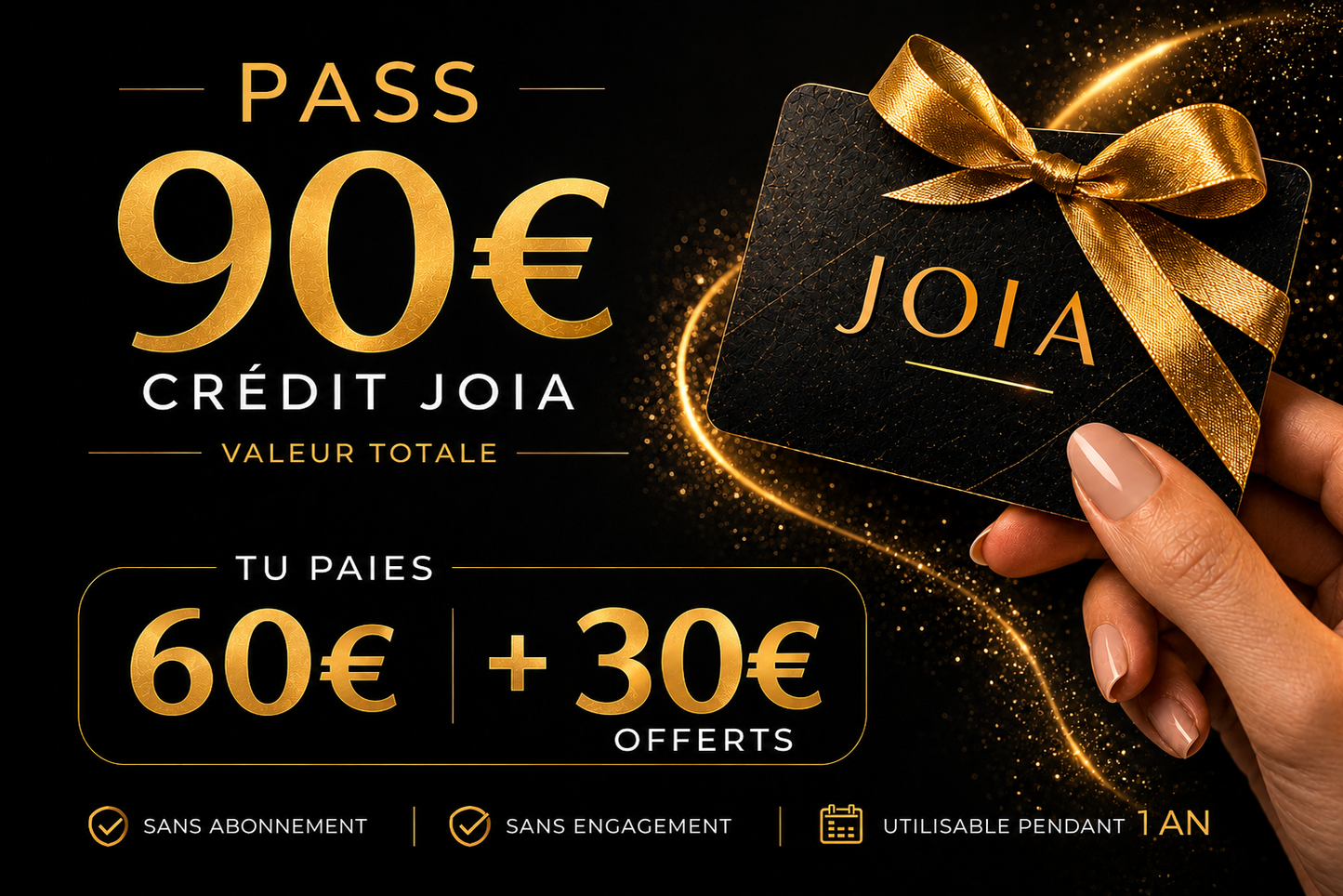 Coupon JÒIA | 60 € -> 90€